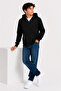 Boy's 2 Thread Seasonal Hooded Zippered School Sweatshirt G2027-11 - 3