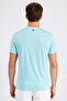 Men Slim Fit Short Sleeve Training T-Shirt, Turquoise - 5