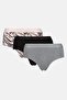 Women 3 Pieces Solid Panties, Multicolor - 2