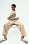 Linen-blend ankle-length trousers - 2