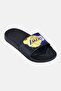 Kids Boy LA Lakers Spray Paint Logo Slip On Slides, Black