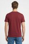 Men Crew Neck Short Sleeve Solid T-shirt, Maroon - 4