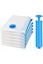 Vacuum Storage Bags Large 6 pack with Suction Pump, 70 x 100 cm Reusable