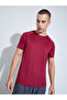 Men Red Short Sleeves Muscle Fit Running T-Shirt - 3