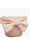Hat with Bow Accent and Bag - 8