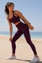 Aero model high waist push up flexible women's sports leggings with drawstring detail - 2