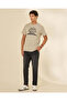 Men Beige Graphic T-Shirt - 5