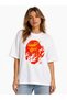 Unisex Women's Men's Bape Flame Special Design Printed Oversized Thick Fabric Relaxed Fit T-Shirt - 2