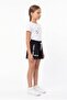 Girl's Printed Elastic Waist Tie-Up Cotton Basic Shorts 22084 - 2