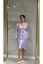 6 Piece Satin Waist Lace Dowry Suit Short Nightgown Dressing Gown Pajama Set |   Shorts Set Nightgown Pajama Set - 4