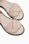 Juliette Genuine Leather Beige Women's Sandals - 5