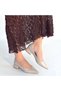 Ferla Beige Patent Leather Heeled Shoes - 4