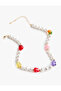 Steel Mixed Color Fruit Beaded Pearl Necklace - 2