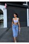 Women's High Waist Biker Jeans Capri Pants - 4