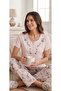 Marilyn Short Sleeve Women's Pajama Set Powder