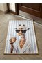 Non-Slip Sole Positive Energy Themed Washable Door Front-Bathroom Mat 40X60 cm