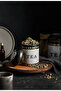 وعاء توابل معدني مزخرف بنمط فسيفساء، قطر 90 مم × ارتفاع 110 مم، غطاء محكم الإغلاق، سعة 0.6 لتر