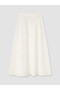 Original Buy Zippered Embroidered A-Line Skirt