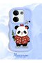 Tecno Camon 20 Pro 4g Compatible Case Camera Protector Blue Silicone Couple Phone Case Panda Pattern - 2