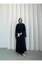 Tencel Fabric Belt Detailed Hijab Dress -Length |   140 cm |   Compatible with Size 1-2 (36/44)