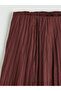 Two Mt Shop Quality Pleated Satin Skirt with Elastic Waist - 6