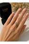 Letter S Zircon Stone Adjustable Gold Color Ring |   Minimal Stylish Letter Ring |   Women's Ring - 2