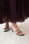 Aurora Women's Heeled Leather Sandals