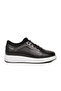 Men's Black Genuine Leather Comfortable Casual Shoes Sneaker 4190 m
