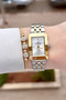 Gold Gray Color Same as Pictured 22 mm Women's Wristwatch and Bracelet and Bangle - 2