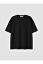 Black Cotton Oversize Fit Men's T-Shirt - 8