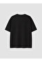 Black Cotton Oversize Fit Men's T-Shirt - 4