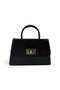 Women's Brown Faux Leather Lock Detailed Adjustable Strap Hand, Arm and Shoulder Bag - 4