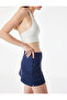 High Waist Polka Dot Interlock Sports Shorts Skirt - 3