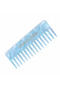 Blue mother-of-pearl wide tooth comb / portable / 15 cm acetate material