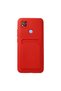 Xiaomi Redmi 9C Case Kelvin Silicone with Business Card - Red
