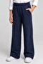 Girls' Viscose Fabric Pocketed School - Casual Trousers Comfortable Cut Loose Leg - 2