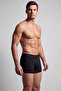 Egyptian Men's Cotton Slim Fit Classic Triple Boxer Black - 2