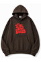 Text Printed Hooded 2 Thread Raster Sweatshirt