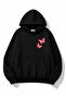 Butterfly Printed Hooded 2 Thread Threaded Sweatshirt