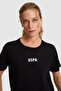 Women's Black Crew Neck T-Shirt 50323530-Vr046 - 2