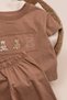 Teddy Bear Embroidered Boys' Set 100% Cotton 2-Piece Short Sleeve T-Shirt and Pants Summer Set - 4