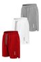 3-Piece Breathable Fabric Fitness Tennis Sports Shorts