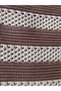 Women's Striped Knitwear Shoulder Bag Stylish Daily Steel Knit Bag 1814 Camel-Ecru - 5