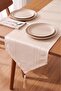 Beige Diana Karlina Tasseled Runner 35X140 cm - 4