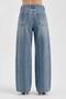 Women's Jacquard Fabric Detailed Design Palazzo Jeans - 3
