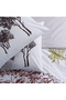 Brisa Double 100% Cotton Ranforce Duvet Cover Set White 57 Thread (4 Pieces) 200X220 White - 3