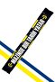 Yellow Navy Blue Palamutlu Unisex Woven Scarf with Laser Box Gift - 2
