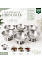 6-Piece Stainless Steel Presentation Bowl Set with Feet 8 cm |   Jam Bowl, Sauce Bowl, Snack Bowl, Breakfast Bowl, Appetizer Bowl, Pickle Bowl, Presentation, Gift