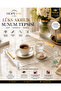 Coffee Presentation Tray Transparent Acrylic Matte Gold Serving Tray with Handle 1 Piece