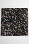 Women's Black Beige Floral Patterned Daily Use Cotton Stitched Writing Pad - 2